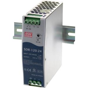 MW Mean Well SDR-120-48 DIN-rail netvoeding 48 V/DC 2.5 A 120 W Aantal uitgangen:1 x Inhoud 1 stuk(s)