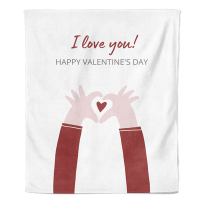 Valentijn Fleecedeken I Love You - Pillow Buddies