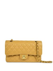 CHANEL Pre-Owned sac porté épaule Double Flap médium (2000) - Tons neutres