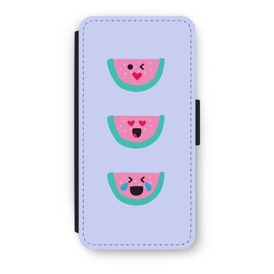 Smiley watermeloen: iPhone SE 2020 Flip Hoesje