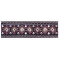 Beliani - KANGAL - Loper tapijt - Blauw|Rood - 60 x 200 cm - Polyester