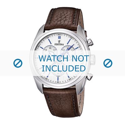 Horlogeband Festina F16779-2 / F16784-1 Leder Bruin 24mm