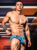 Andrew Christian - Brief - Retro w/ Almost Naked - BLUE, Maat:S