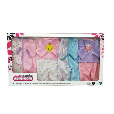 My Beautiful Dolls Room My beautiful dollsroom poppenkledingset 4 stuks 41 cm