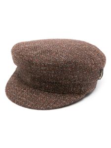 Borsalino casquette marin en tweed - Marron