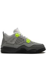 Jordan Kids baskets Air Jordan 4 Retro Neon - Gris