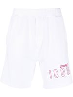 DSQUARED2 short en coton à logo imprimé - Blanc - thumbnail