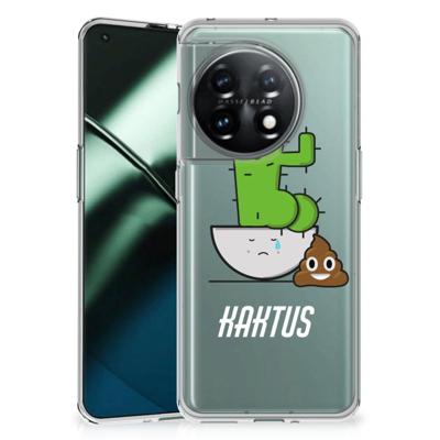 OnePlus 11 Telefoonhoesje met Naam Cactus Poo