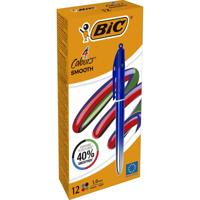 BIC Colours Smooth Gradiant 4-kleurenbalpen, medium, blauw