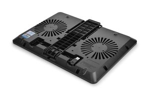 DeepCool U PAL notebook cooling pad 39,6 cm (15.6 ) 1000 RPM Zwart