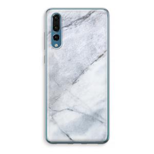 Witte marmer: Huawei P20 Pro Transparant Hoesje