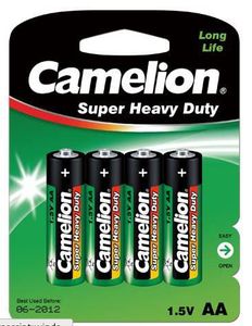 Camelion AA batterijen zink-carbon, 4 stuks (hangverpakking)