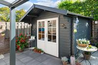 Blokhut - Tuinhuis Perlund | 28 mm | vuren bruin geïmpregneerd