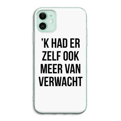 Meer verwacht: iPhone 11 Transparant Hoesje