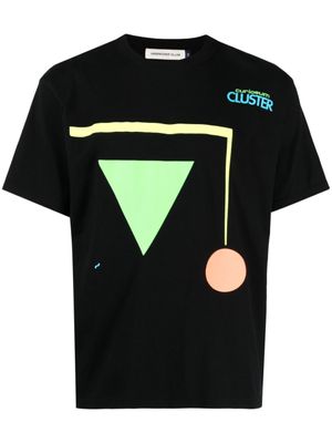 Undercover t-shirt en coton à imprimé géométrique - Noir
