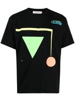 Undercover t-shirt en coton à imprimé géométrique - Noir