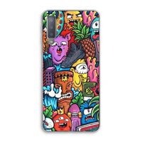 Vexx Mixtape: Samsung Galaxy A7 (2018) Transparant Hoesje
