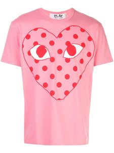 Comme Des Garçons Play t-shirt à logo imprimé - Rose