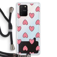 Ondersteboven verliefd: Samsung Galaxy S10 Lite Transparant Hoesje met koord
