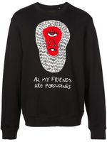 Haculla sweat No Human Friends - Noir