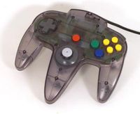 Nintendo 64 Controller Smoke Black (Teknogame) - thumbnail