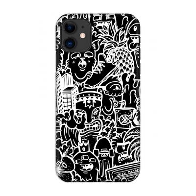 Vexx Black Mixtape: Volledig geprint iPhone 11 Hoesje