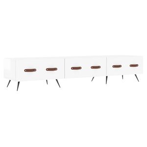 The Living Store Televisiekast - Trendy - TV-meubel - 150 x 36 x 30 cm - Hoogglans wit