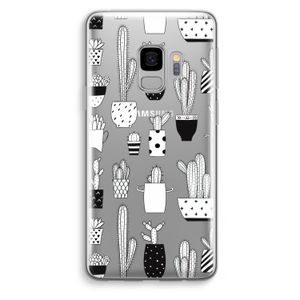 Cactusmotief: Samsung Galaxy S9 Transparant Hoesje