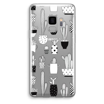 Cactusmotief: Samsung Galaxy S9 Transparant Hoesje