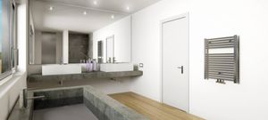 Heka Sierradiator Chroom 766X600 Midden/Onder Aansluiting Aqua Splash