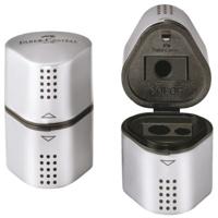 Trio puntenslijper Faber-Castell zilver
