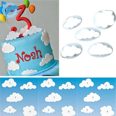 10 stuks cake schimmel wolk fondant cake decoratie afdrukken sterven snijden schimmel