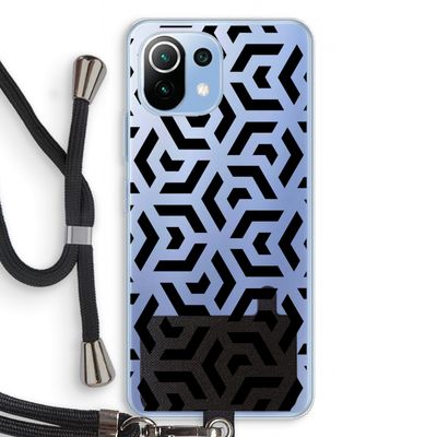 Crazy pattern: Xiaomi Mi 11 Lite Transparant Hoesje met koord