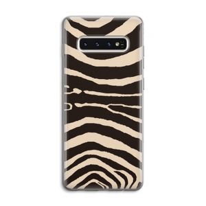 Arizona Zebra: Samsung Galaxy S10 4G Transparant Hoesje