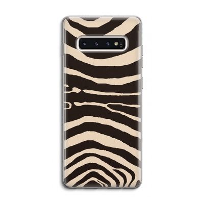 Arizona Zebra: Samsung Galaxy S10 4G Transparant Hoesje