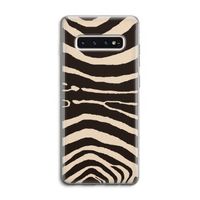 Arizona Zebra: Samsung Galaxy S10 4G Transparant Hoesje