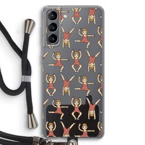 Gymboys: Samsung Galaxy S21 Transparant Hoesje met koord