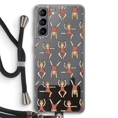 Gymboys: Samsung Galaxy S21 Transparant Hoesje met koord