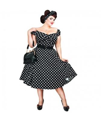 Dolores Doll Dress Polka Black / White-32 (NL)/ 6 (UK) | 46% korting