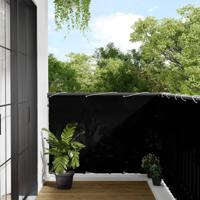 Balkonscherm 120x700 cm 100% oxford polyester zwart