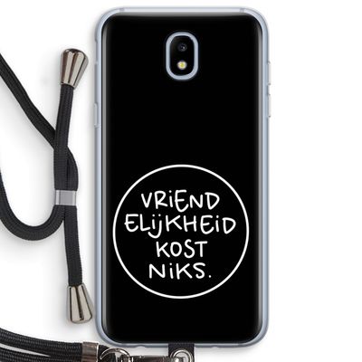 Vriendelijkheid: Samsung Galaxy J5 (2017) Transparant Hoesje met koord