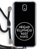 Vriendelijkheid: Samsung Galaxy J5 (2017) Transparant Hoesje met koord