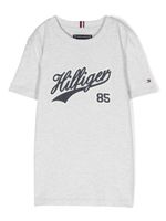 Tommy Hilfiger Junior t-shirt en coton à logo imprimé - Gris