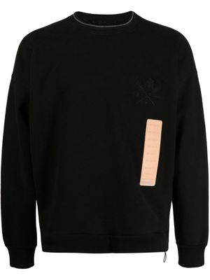 4SDESIGNS sweat en coton à imprimé UTEP - Noir