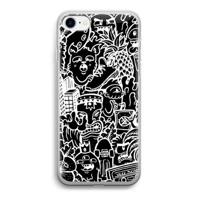 Vexx Black Mixtape: iPhone SE 2020 Transparant Hoesje