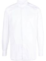 Zegna chemise à détail de plastron - Blanc