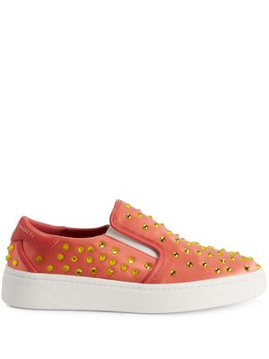 Giuseppe Zanotti baskets Gz94 en daim - Orange