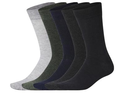 esmara 5 Paar sokken (groen/grijs/zwart/navy, 43-46)