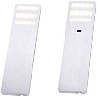 Paul Neuhaus HELENA LED-onderbouwlamp Set van 2 stuks LED LED vast ingebouwd 4 W Warmwit Aluminium (geborsteld) - thumbnail