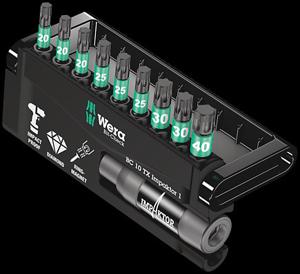 Wera Bit-Check 10 TX Impaktor 1 bitset 10-delig, Diamantcoating